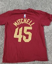 Cleveland Cavaliers Mitchell #45 NBA Basketball Shirt S Red Gold