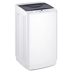 Laveuse 7.7LBS Pleine-automatique 10 Cycles de lavage en acier inoxydable Tambour blanc