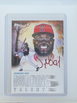 2025 Topps x Bob Ross Joy of Baseball Jhonkensy Noel Budding Talents White/35 RC