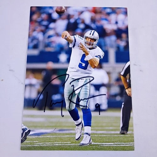 Tony Romo Signed 5x7 Photo Autographed #9 Dallas Cowboys Quarterback NFL