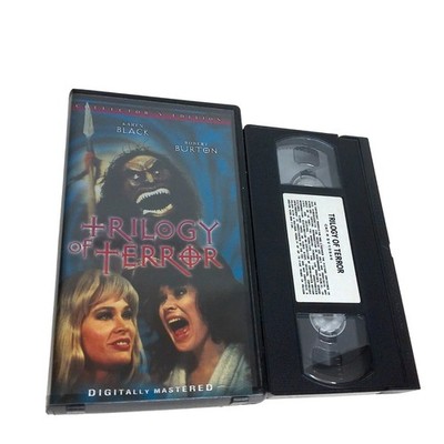 Vintage Trilogy of Terror VHS 1999 Collectors Edition Clamshell Horror Gore Cult