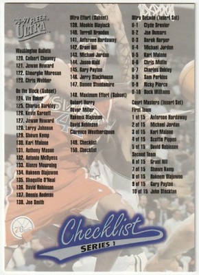 1996-97 Fleer Ultra - Checklist #150