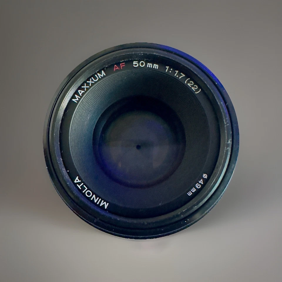 Vintage Minolta Maxxum AF 50mm F1.7 Lens CLEAN GLASS. “NO CAPS FOR BOTH LENS” - Image 4 of 4