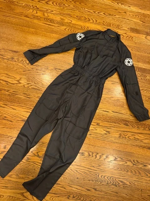 Star Wars Imperial TIE Fighter Pilot Mono Negro Para Hombre Disfraz de Halloween Foto 3 de 4