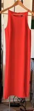 Ann Taylor Women's Dress Size 6 Burgundy Flounce Bottom, Sleeveless
