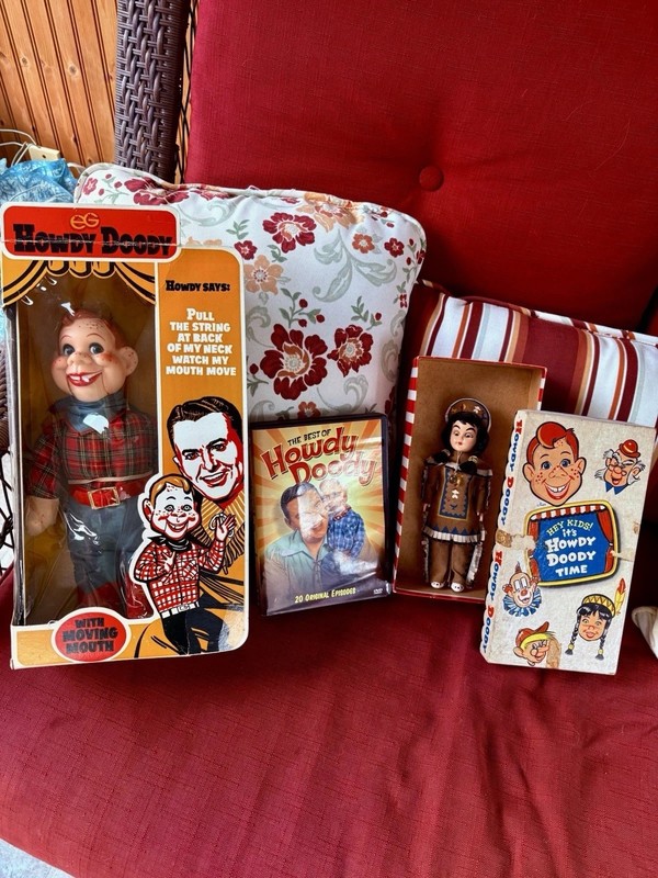 1947 Howdy Doody Puppet Set,  DVD’s , Princess Winter Spring Summer Doll Vintage