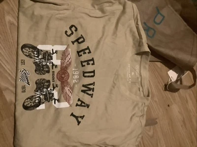 Primark Speedway Men’s  beige t   Shirt New Xl Extra Large - Image 1 of 4