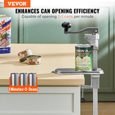 VEVOR Commercial Can Opener, Heavy-Duty Manual Tabletop Cans Opener for Cans