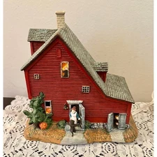 Vintage Lang & Wise "Garrison Saltbox" My First Halloween Folk Art Villages 1997