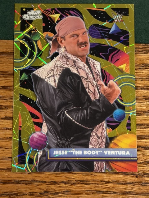 2026 Topps Chrome Cosmic WWE Jesse The Body Ventura Gold Parallel /50