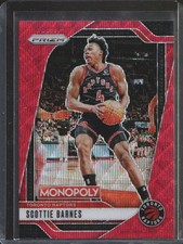 2024-25 Panini Prizm Monopoly - Scottie Barnes #67 Red Wave Prizm - Raptors