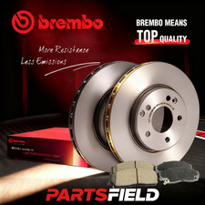 Rear Brembo Disc Rotors+KDH Brake Pads for Mercedes Benz AMG GT C190 14-23 360mm