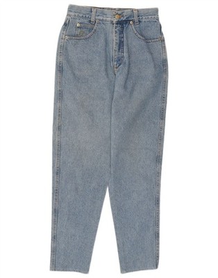 ROCCOBAROCCO Damen High Waist Jeans W25 L27 Blau Baumwolle BS10