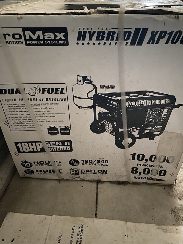 DuroMax XP10000EH Dual Fuel generator 