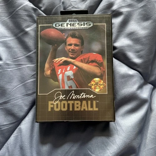 Joe Montana Football (Sega Genesis, 1990) Complete CIB w/game & manual