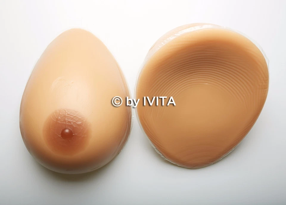 4100g Artificial I-Cup False Silicone Breast TV CD TG Breast Forms Boobs IVITA  - Image 2 of 4