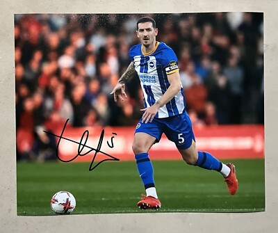 Lewis Dunk handsigniertes 10x8 Brighton & Hove Albion Foto - England