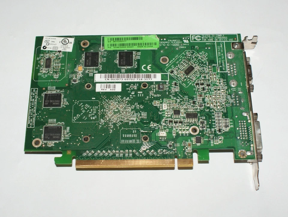 Dell AMD Radeon X1300 256MB PCIE DVI/VGA/TV-Out Graphics Card - Image 2 of 3