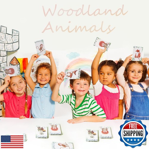 Clabby 24 pcs Woodland Creatures Mini Notepads, Forest Animal Party Favors Sp - Picture 5 of 5