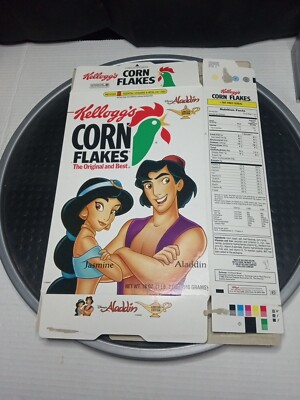 Kellogg s Corn Flakes Aladdin Limited Edition Cereal Box 