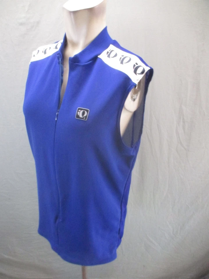 Pearl Izumi Size XL Mens Blue Back Pocket 3/4 Zip Vented Back Cycling Vest 054 - Image 3 of 4
