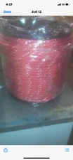 1/2" polyester sailboat rigging American made double braid rope 600'  RED