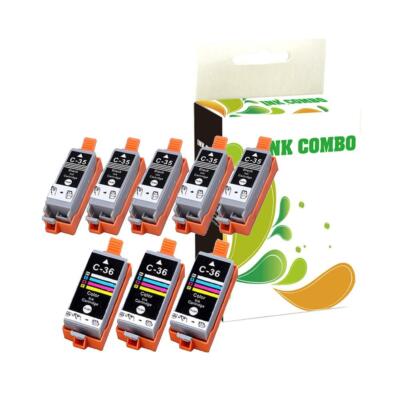 8 pack PGI-35 CLI-36 ink Cartridge for Canon mini320 iP110 Printer