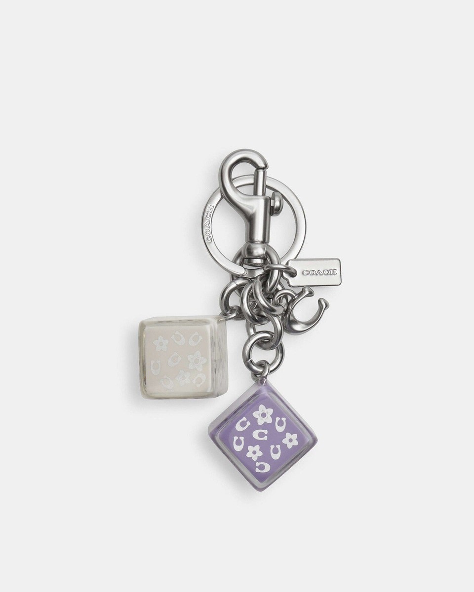 COACH Cube Cluster Bag Charm Limited Edition Light Violet Multi