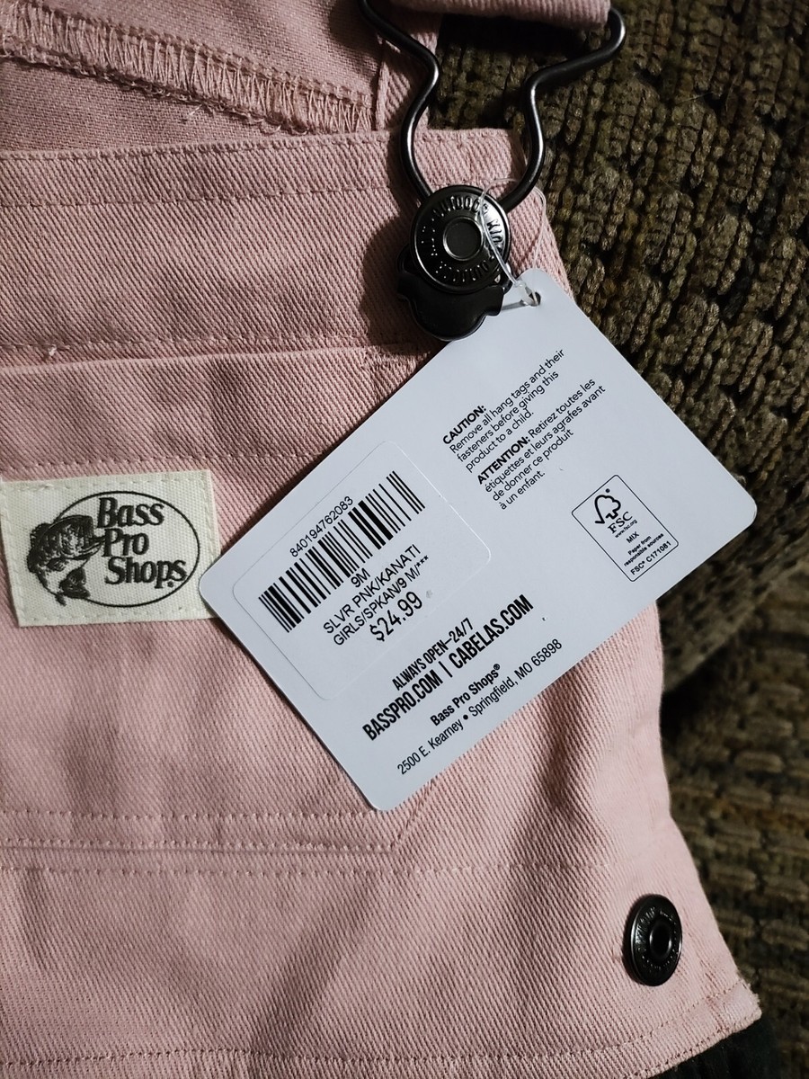 Bass Pro Babies Camo Overall Dress 9M Pink Camouflage