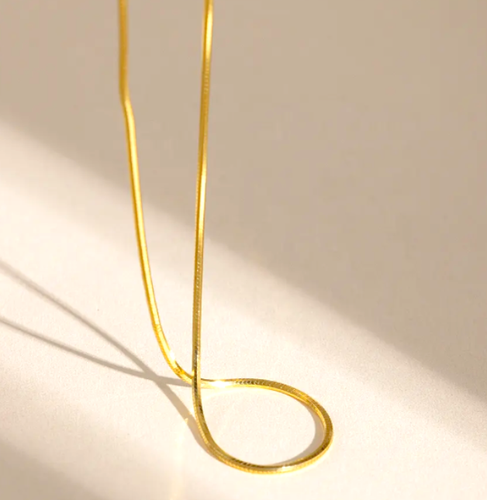 Collar de oro amarillo 750 cadena de 18 quilates 46 cm x 2 mm 6,40 g oro PL 18K perforado