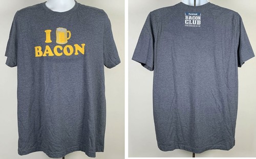 I Love Bacon Farmland Bacon Club T Shirt Mens XL Cotton Polyester