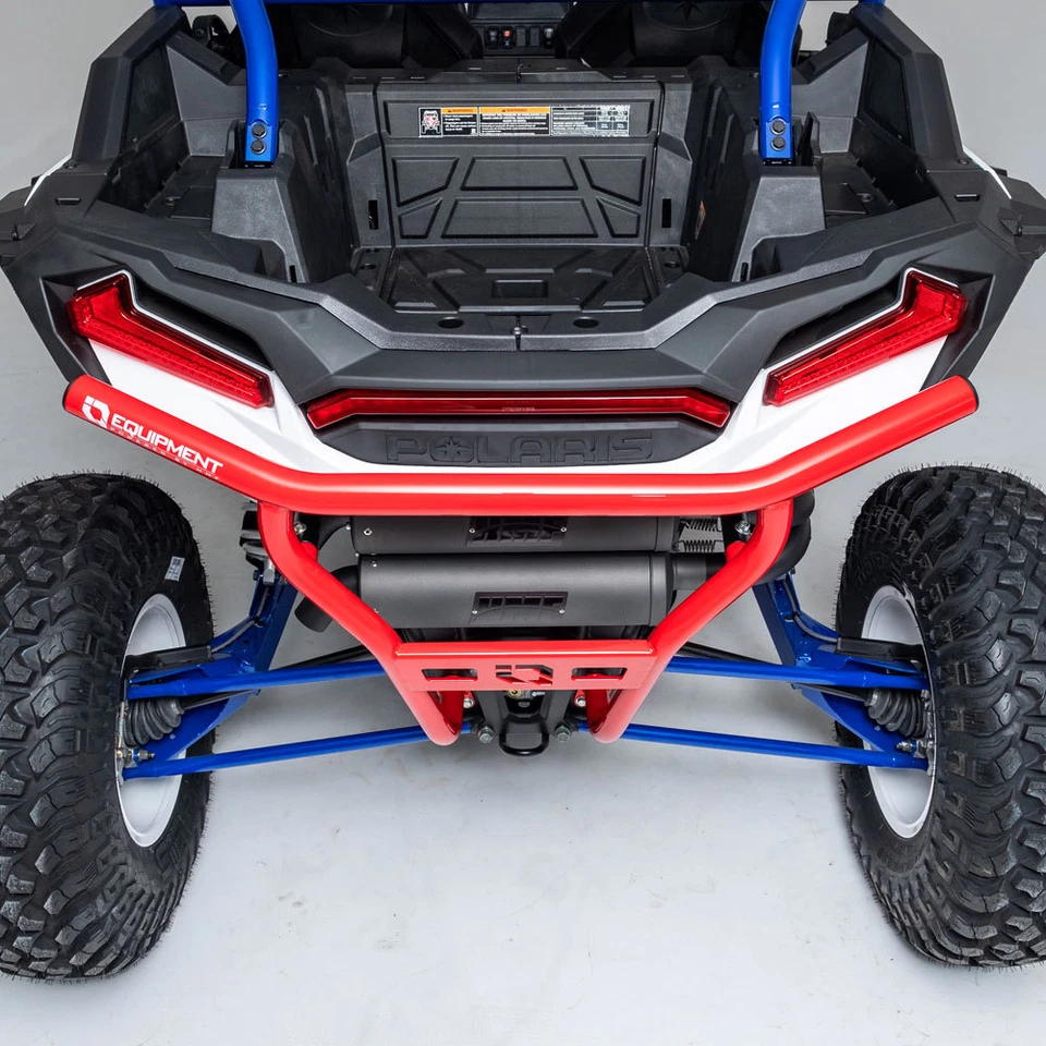 HMF Defender Steel Red Rear Bumper Guard Polaris RZR XP Turbo S 1000 2019-2023 - Image 2 of 4