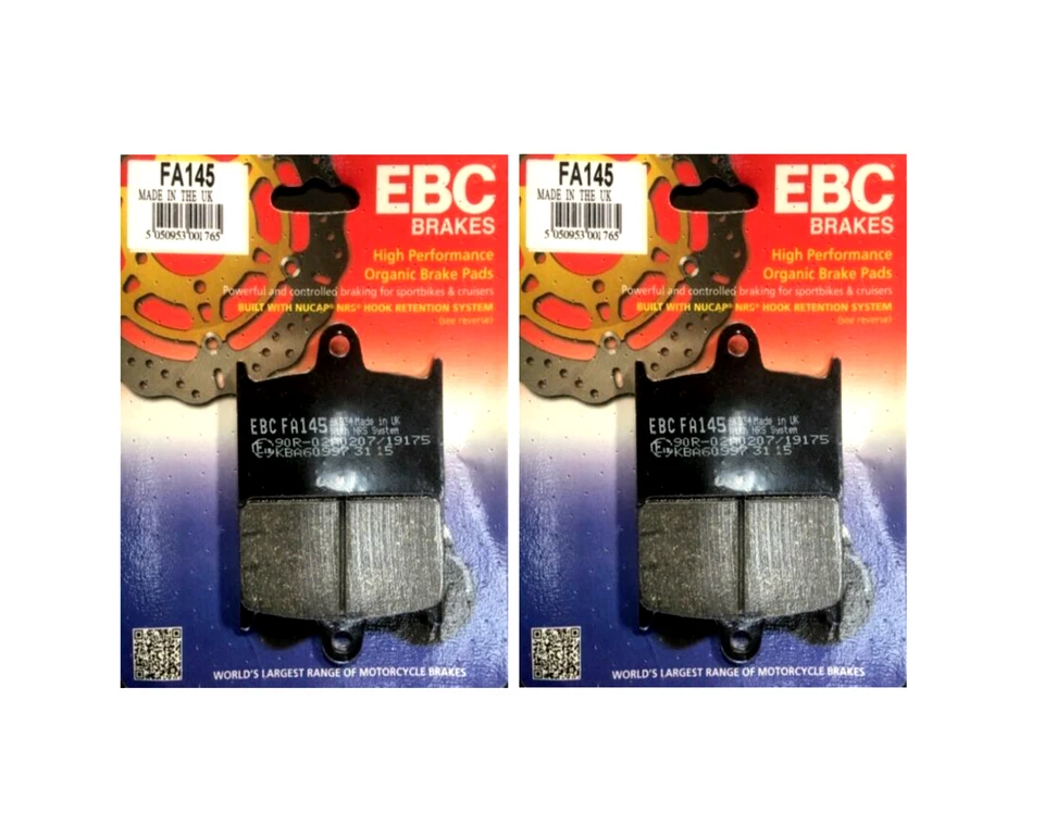 Se adapta a las pastillas de freno de disco delantero orgánico SUZUKI GSF1200 Bandit 1996 a 2000 EBC FA145 Foto 2 de 3
