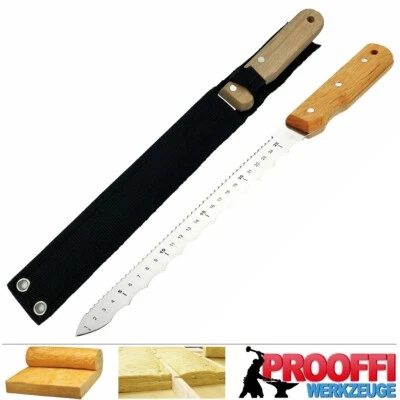 RICHMANN Profi Messer Für Dämmstoff Mineralwolle Glasfaser Glaswolle Schneider Holzgriff