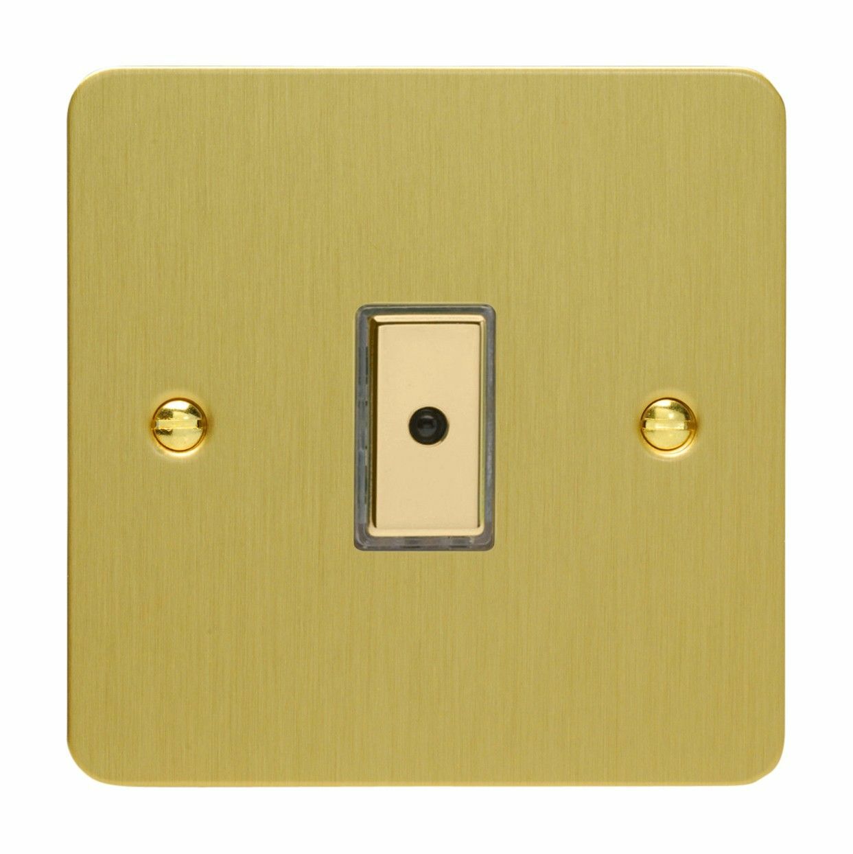 Varilight JFBE101 Ultraflat Brushed Brass 1 Gang Remote/Touch Master LED Dimmer