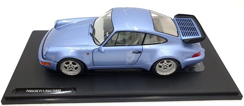 Solido 1/18 Scale Diecast S1803408 - Porsche 911 964 Turbo 1990 - Horizon Blue - Picture 3 of 5