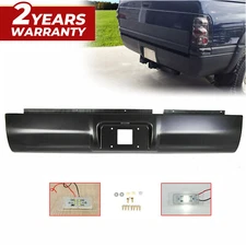 Rear Bumper Roll Pan w/LED License Light For Dodge RAM 1500 2500 3500 1994-2001