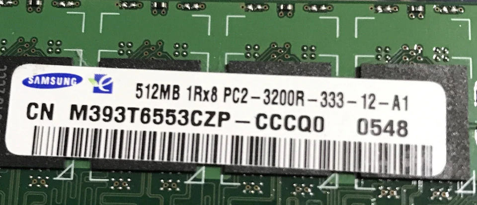 Lot Of 12X 345112-951 Hewlett-Packard DDR2 512MB PC2-3200 Reg ECC 400Mhz RAM - Image 2 of 4