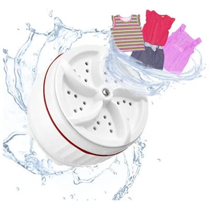 3 in 1 Mini Washing Machine Portable Rotating Ultrasonic Turbine Washer USB NEW