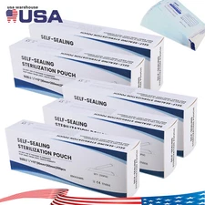 3.5"x10" Self-Sealing Sterilization Pouches for Autoclave (Choose Quantity)