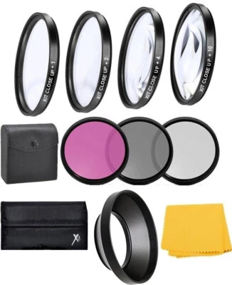 XIT/BOWER 40.5mm Accessory Filter Kit For Sony ZV-E10 DSLR Camera with 16-50mm Lens