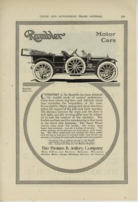 1911 Scioto Auto Car Co., Chillicothe, OhiO Ad: Rev is Thomas Jeffery ...