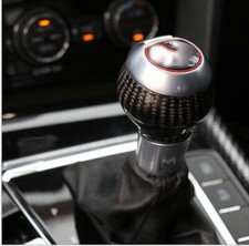 Real Carbon Fiber Gear Shift Knob Cover Trim Fit For Audi A3 S3 2010-2013