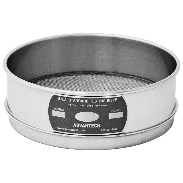 UZAMIRLEX Labor-Prüfsieb 200mm - Edelstahl Sieb Maschenweite 32μm