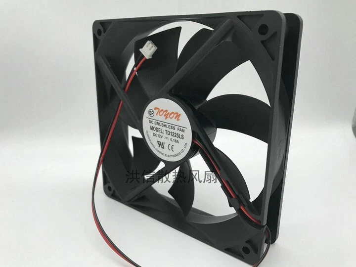 TONON TD1225LS 12025 12V 0.18A 12CM Chassis Ultra Quiet Computer Power Fan 2pin - Image 2 of 3