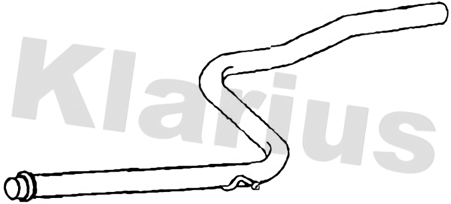 Klarius exhaust pipe fits Citroën berlingo partner 1.6 15> CN792C