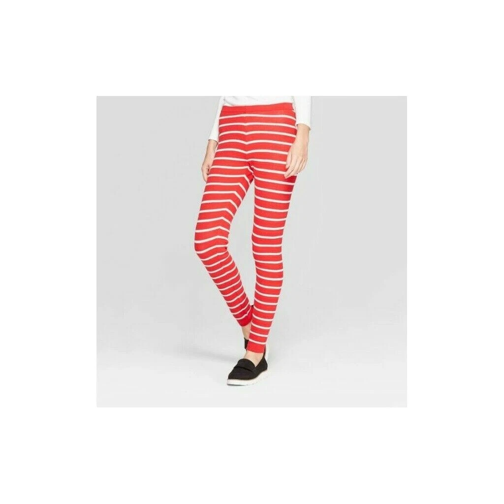 腈纶混纺条纹打底裤女外穿