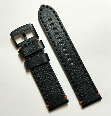Original Tissot Super Sport T125617A 22mm Black /Orange Leather