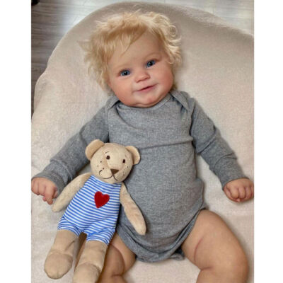 24'' Reborn Baby Dolls Boy Girl Vinyl Cloth Body Newborn Handmade Gift Toy