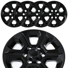 fit 2014-2024 Toyota 4 Runner SR5 17" Black Wheel Skins Hub Caps Full Rim Covers